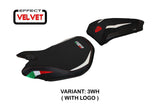 Tappezzeria Italia Ducati Panigale 899 2013-2015 Seat Cover in White and Black