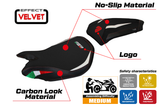 Tappezzeria Italia Ducati Panigale 959 2016-2018 Seat Cover in White and Black