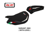 Tappezzeria Italia Ducati Panigale 959 2016-2018 Seat Cover in White and Black
