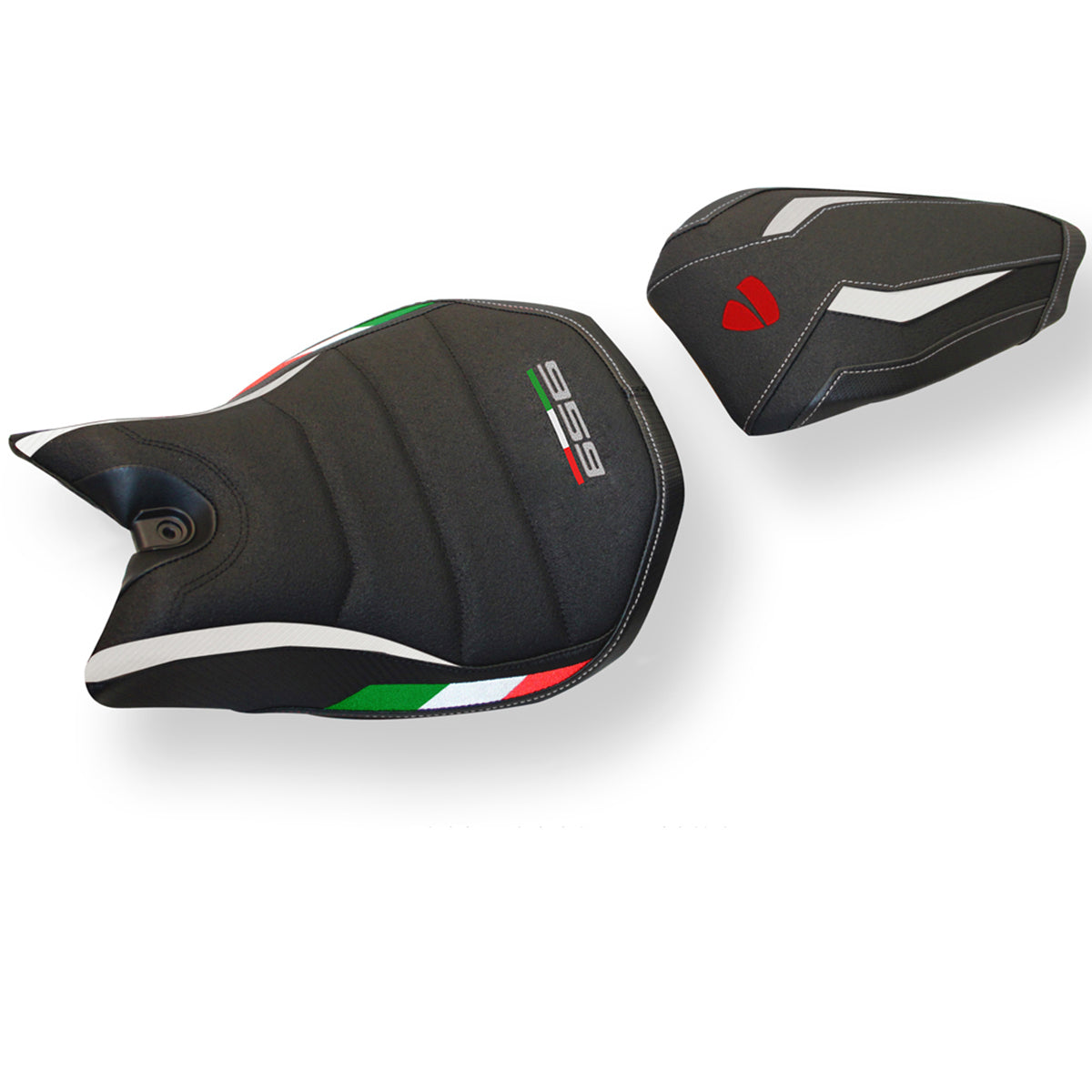 Tappezzeria Italia Ducati Panigale 959 2016-2018 Seat Cover Ultragrip in White and Black