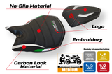 Tappezzeria Italia Ducati Panigale 959 2016-2018 Seat Cover Ultragrip in White and Black