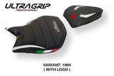 Tappezzeria Italia Ducati Panigale 959 2016-2018 Seat Cover Ultragrip in White and Black