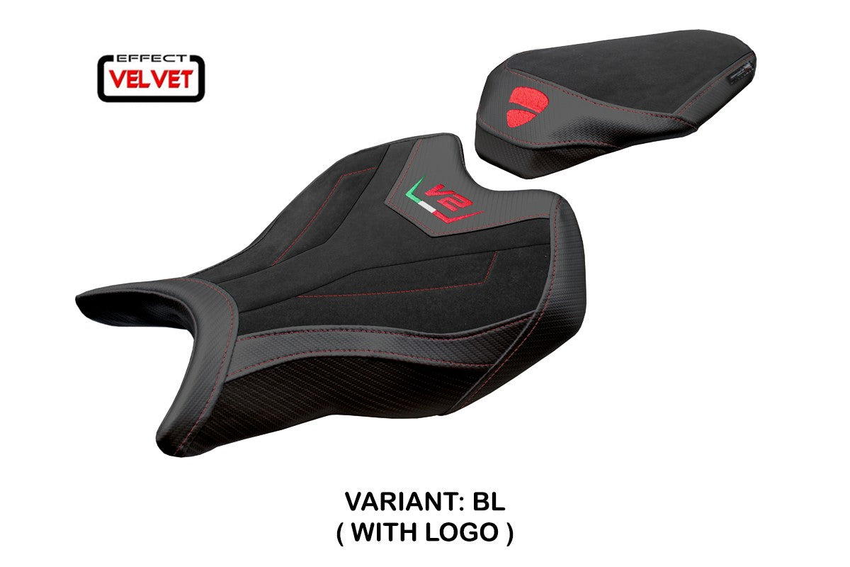 Tappezzeria Italia Ducati Panigale V2 2025 Seat Cover Velvet Black
