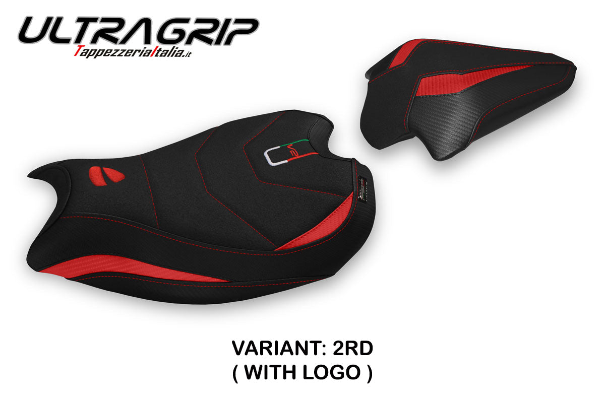 Tappezzeria Italia Ducati Panigale V2 2020-2024 Seat Cover Ultragrip in Red and Black