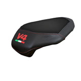 Tappezzeria Italia Ducati Panigale V4 2025 Passenger Seat Cover Comfort Black V4 Logo