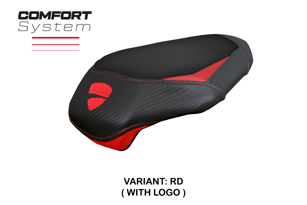 Tappezzeria Italia Ducati Panigale V4 2025 Passenger Seat Cover Comfort Black Red