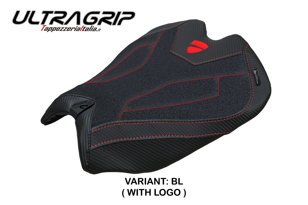 Tappezzeria Italia Ducati Panigale V4 2025 Seat Cover Ultragrip Black Ducati Logo