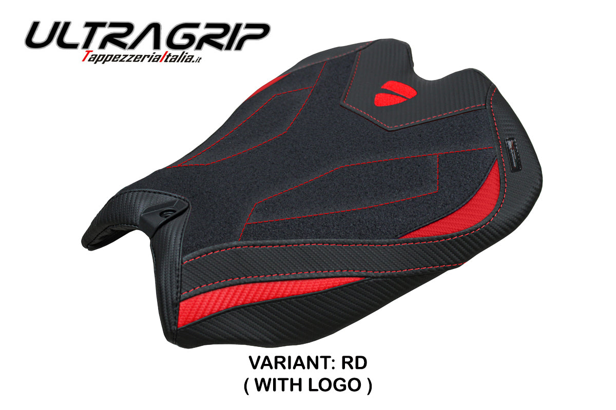 Tappezzeria Italia Ducati Panigale V4 2025 Seat Cover Ultragrip Black Red Ducati Logo