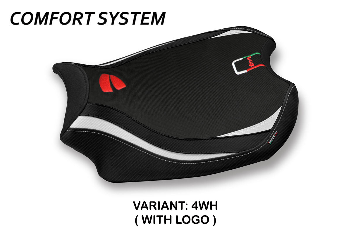 Tappezzeria Italia Ducati Panigale V4 2018-2024 Seat Cover Comfort in White