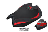Tappezzeria Italia Ducati Panigale V4 2025 Seat Cover Red Black Logo V4