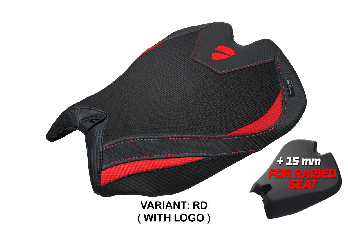 Tappezzeria Italia Ducati Panigale V4 2025 Seat Cover Red Black Logo Ducati