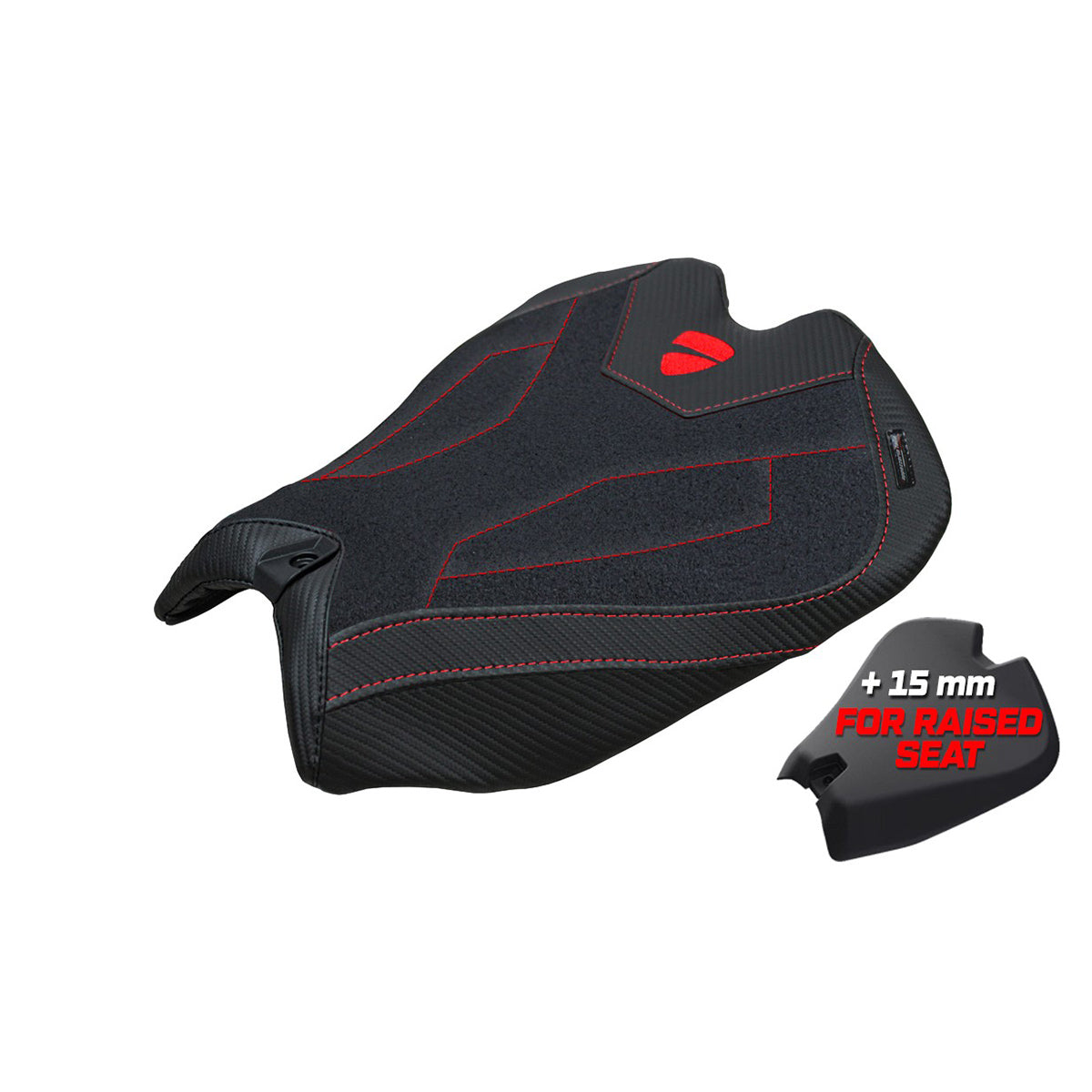 Tappezzeria Italia Ducati Panigale V4 2025 Seat Cover Ultragrip Black Logo Ducati