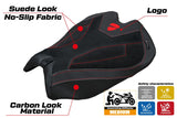 Tappezzeria Italia Ducati Panigale V4 2025 Seat Cover Velvet Black Logo Ducati