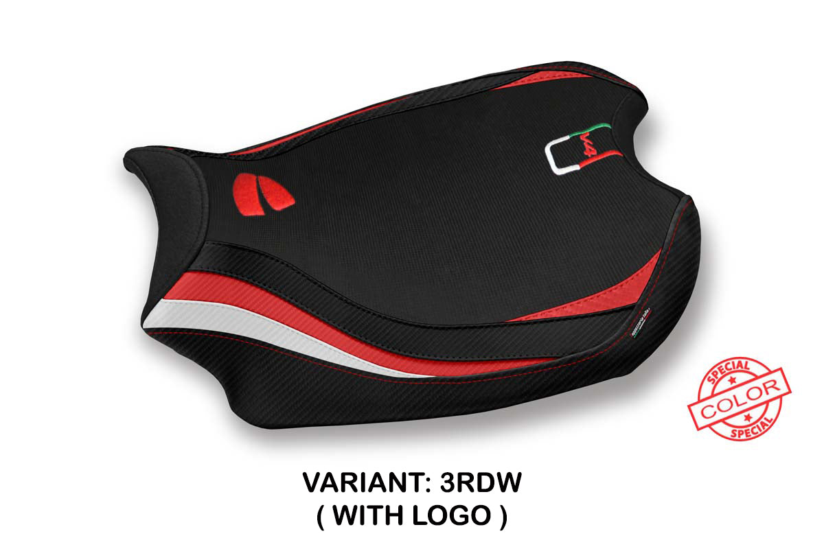 Tappezzeria Italia Ducati Panigale V4 2018-2024 Seat Cover in Red and White