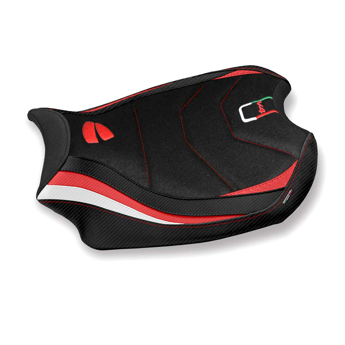 Tappezzeria Italia Ducati Panigale V4 2018-2024 Seat Cover Ultragrip in Red and White