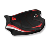 Tappezzeria Italia Ducati Panigale V4 2018-2024 Seat Cover Ultragrip in Red and White