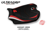 Tappezzeria Italia Ducati Panigale V4 2018-2024 Seat Cover Ultragrip in Red and White
