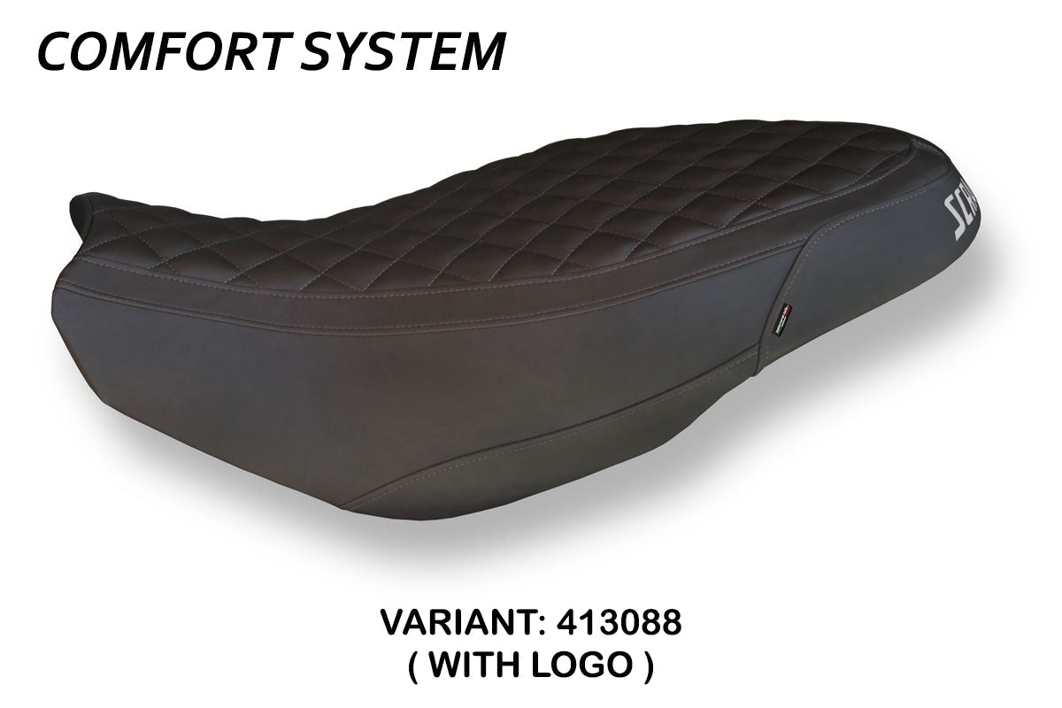 Tappezzeria Italia Ducati Scrambler 400 800 1100 2015-2024 Seat Cover Comfort in Dark Brown