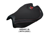 Tappezzeria Italia Ducati streetfighter V4 2025 Seat Cover Black Logo V4