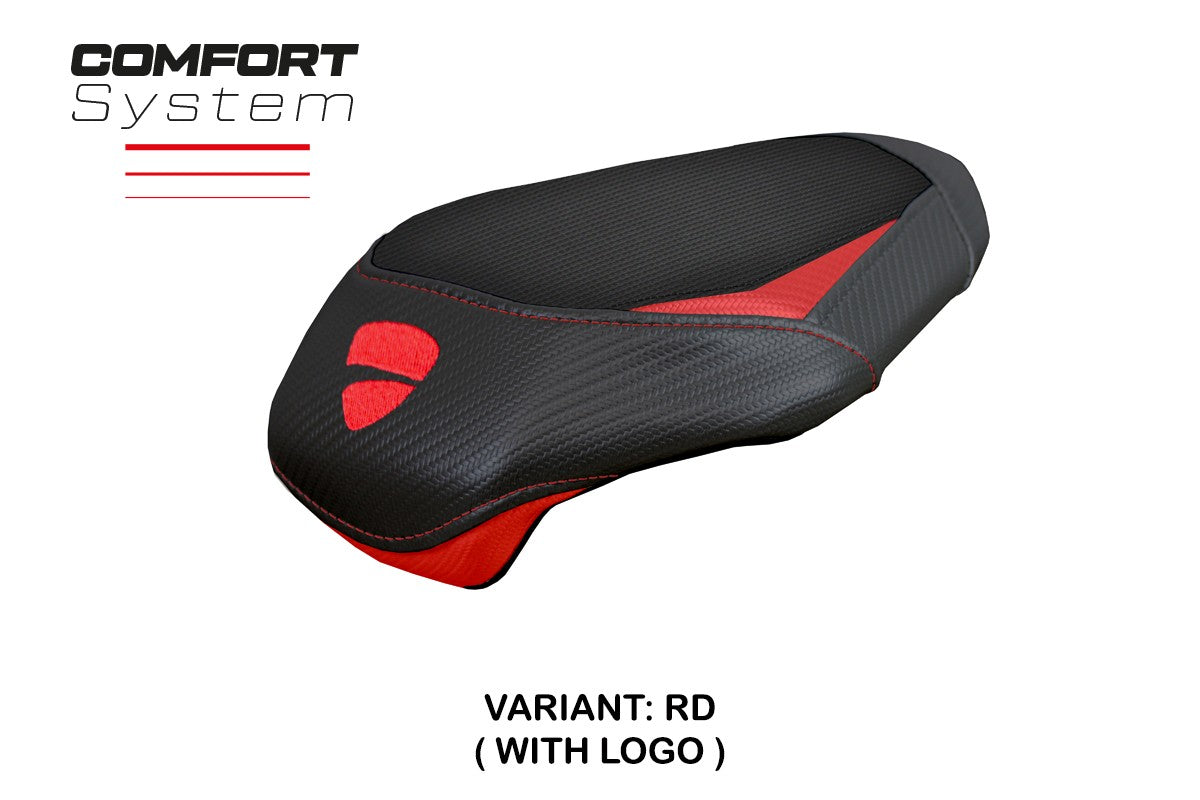 Tappezzeria Italia Ducati streetfighter V4 2025 Rear Seat Cover Comfort Red Black