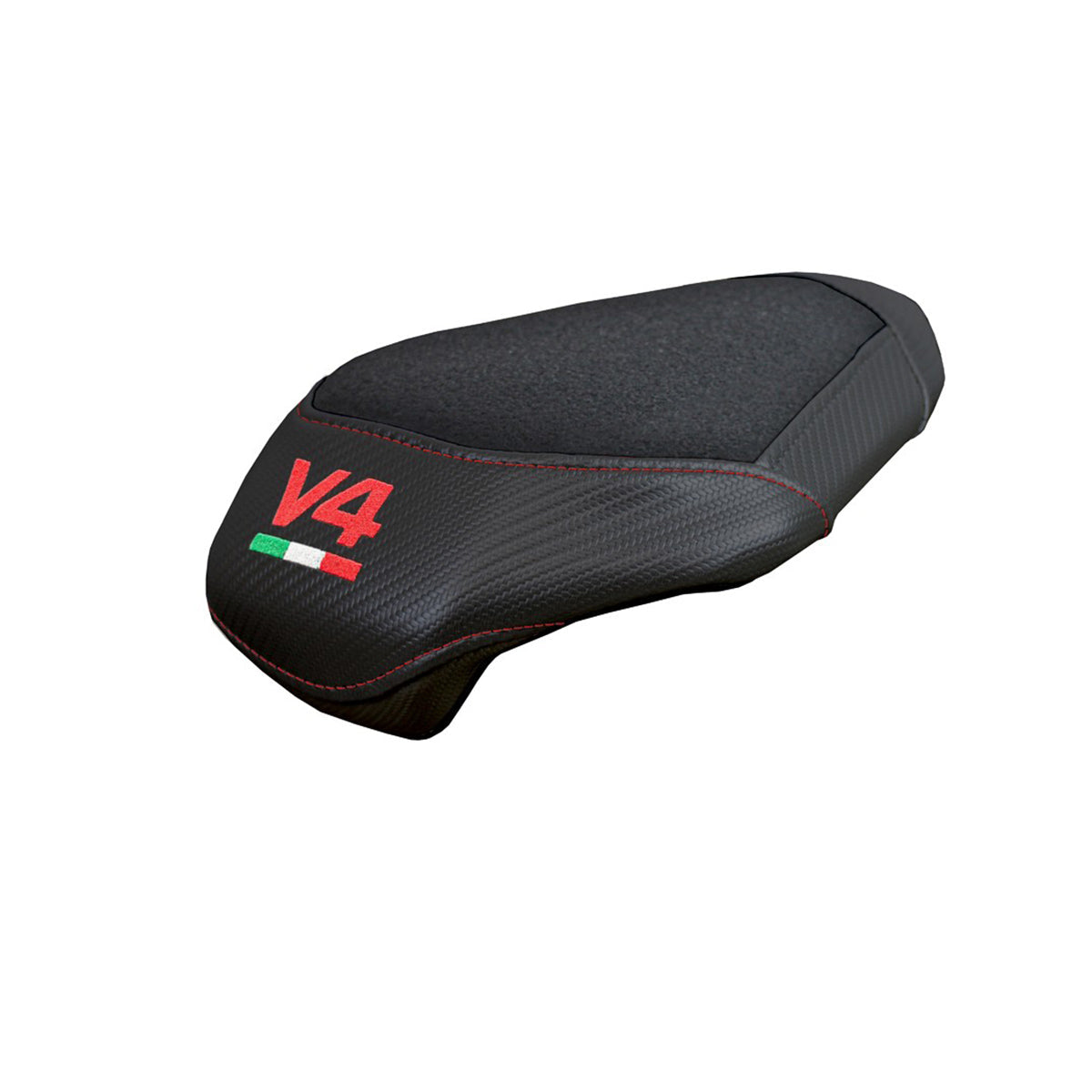 Tappezzeria Italia Ducati streetfighter V4 2025 Rear Seat Cover Ultragrip Black Logo V4