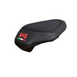 Tappezzeria Italia Ducati streetfighter V4 2025 Rear Seat Cover Ultragrip Black Logo V4