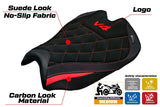 Tappezzeria Italia Ducati streetfighter V4 2025 Seat Cover Red Black SE Logo V4