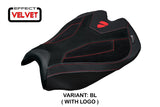 Tappezzeria Italia Ducati streetfighter V4 2025 Seat Cover Velvet Black