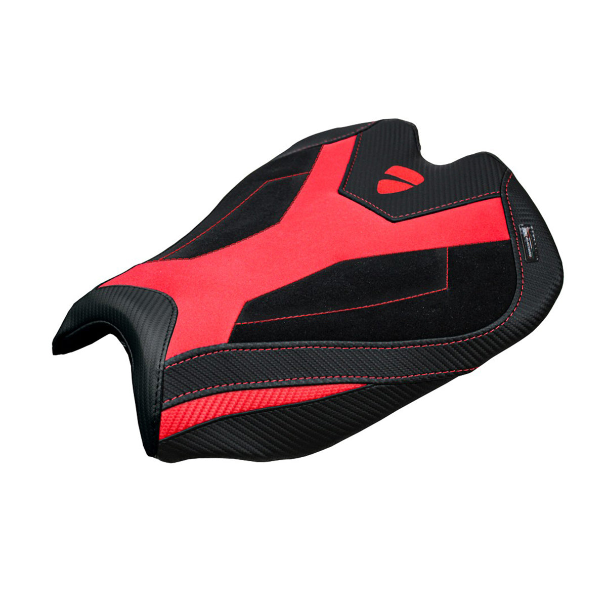 Tappezzeria Italia Ducati streetfighter V4 2025 Seat Cover Velvet Red Black