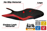 Tappezzeria Italia Ducati Super Sport 950S 2017-2024 Seat Cover Ultragrip in Red and Black