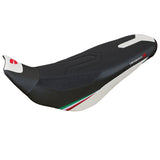 Tappezzeria Italia Ducati Desert X Rally 2022-2025 Seat Cover Ultragrip in White and Black