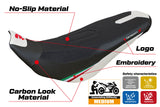 Tappezzeria Italia Ducati Desert X Rally 2022-2025 Seat Cover Ultragrip in White and Black
