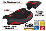 Ducati Streetfighter V2 2022-2024 Seat Cover Tappezzeria Italia Ultragrip in Red and Black