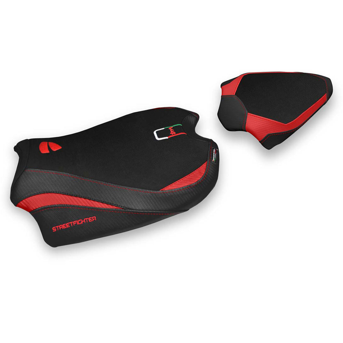 Tappezzeria Italia Ducati Streetfighter V4 2020-2024 Seat Cover in Red and Black