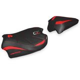 Tappezzeria Italia Ducati Streetfighter V4 2020-2024 Seat Cover Ultragrip in Red and Black