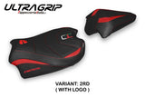 Tappezzeria Italia Ducati Streetfighter V4 2020-2024 Seat Cover Ultragrip in Red and Black