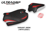 Tappezzeria Italia Ducati Streetfighter V4 2020-2024 Seat Cover Ultragrip in Red, White and Black