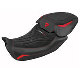 Tappezzeria Italia Ducati Diavel V4 2023-2025 Seat Cover Velvet in Diablo Red and Black
