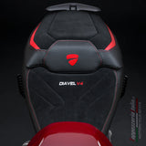 Tappezzeria Italia Ducati Diavel V4 2023-2025 Seat Cover Velvet in Diablo Red and Black