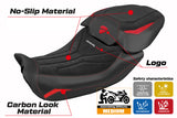 Tappezzeria Italia Ducati Diavel V4 2023-2025 Seat Cover Velvet in Diablo Red and Black