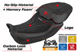 Tappezzeria Italia Ducati Diavel V4 2023-2025 Seat Cover in Diablo Comfort Velvet Silver and Black
