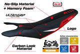 Tappezzeria Italia Ducati Hypermotard 698 2024-2025 Seat Cover Comfort Ultragrip in Red White