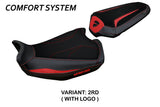 Tappezzeria Italia Ducati Monster 937 950 2021-2025 Seat Cover Comfort in Red and Black