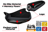 Tappezzeria Italia Ducati Monster 937 950 2021-2025 Seat Cover Comfort in Grey and Black