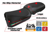 Tappezzeria Italia Ducati Multistrada V2 2025 Seat Cover Italian Flag Black