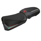 Tappezzeria Italia Ducati Multistrada V2 2025 Seat Cover Comfort Grey Italian Flag Black
