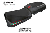 Tappezzeria Italia Ducati Multistrada V2 2025 Seat Cover Comfort Grey Italian Flag Black