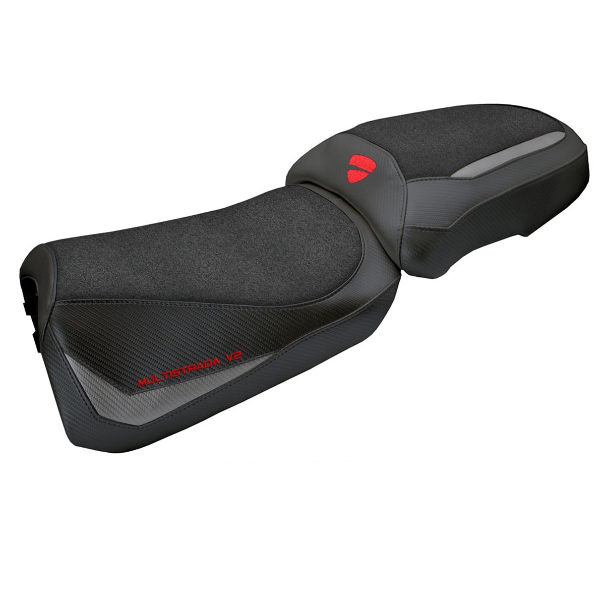 Tappezzeria Italia Ducati Multistrada V2 2025 Seat Cover Ultragrip Grey Black