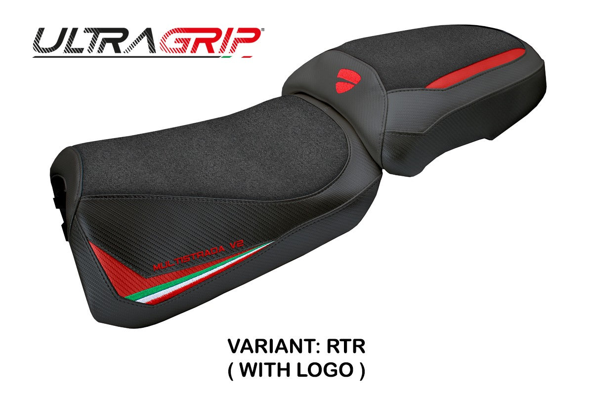 Tappezzeria Italia Ducati Multistrada V2 2025 Seat Cover Ultragrip Red Italian Flag