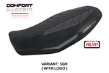 Tappezzeria Italia Ducati Scrambler 800 2023-2025 Seat Cover Comfort in Velvet Grey and Black